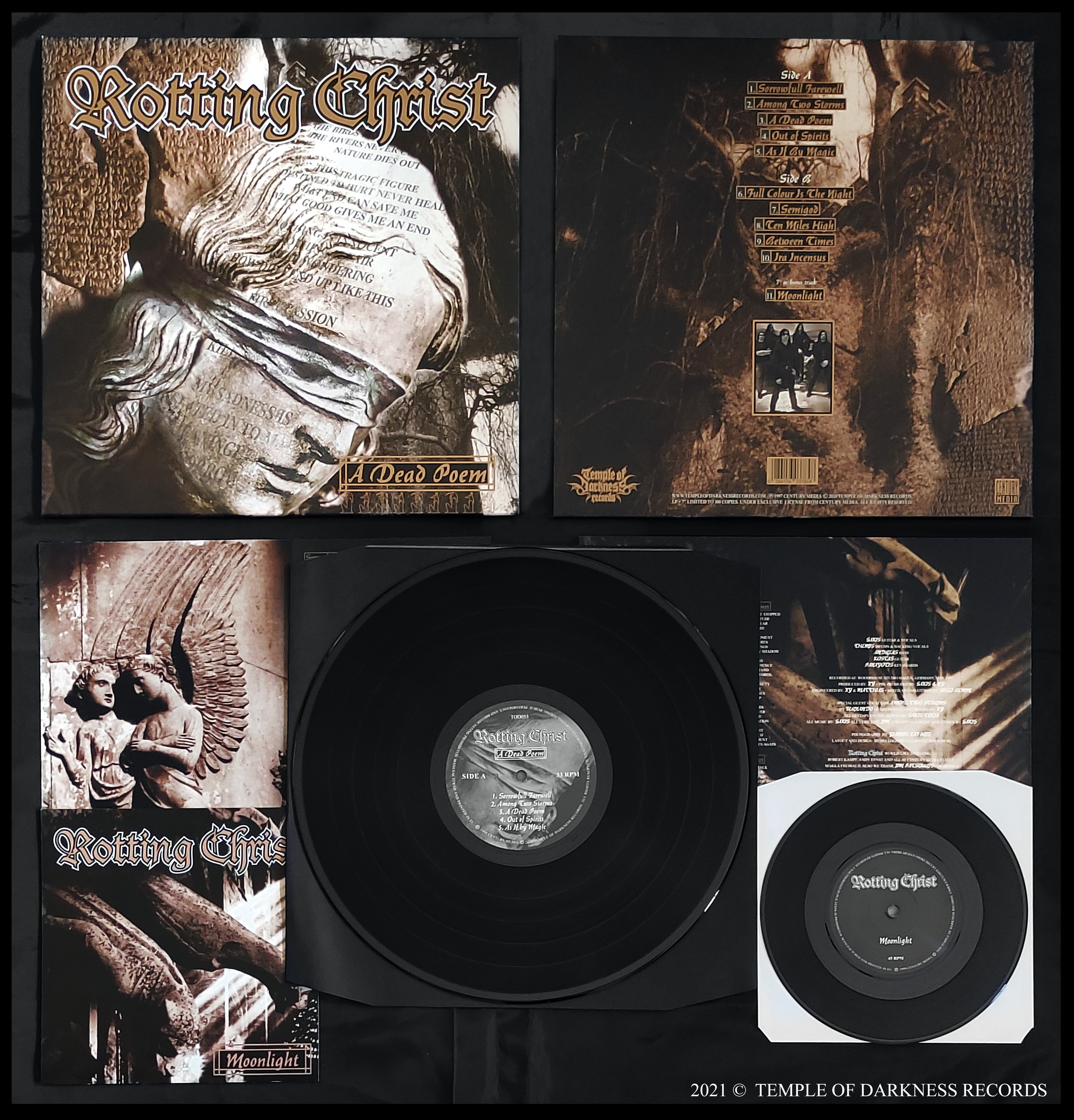 BANDS, ROTTING CHRIST & VARATHRON split LP