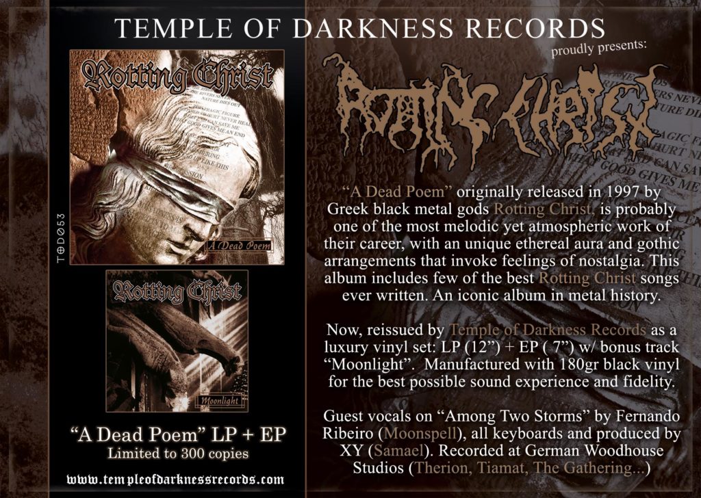 Rotting Christ – A Dead Poem (2006, Digipak, CD) - Discogs